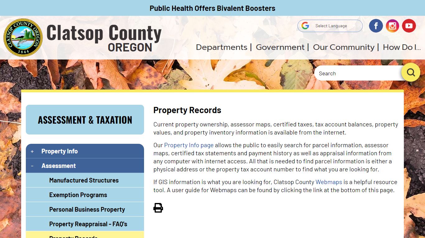 Property Records | Clatsop County Oregon